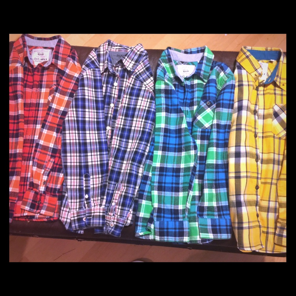 Boys long sleeve button shirts